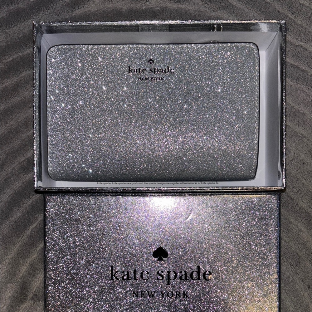 Kate Spade Kenzie Boxed Metallic Medium Compact Wallet